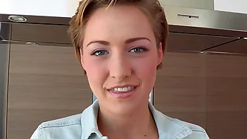 Shorthaired bigdick enjoying teen facialized