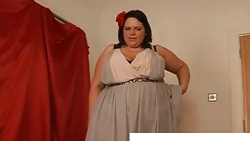 A BBW managing a cock