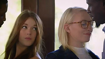 BLACKED Redhead Kimberly Brix First Interracial Three-way