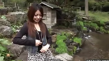 Chinese hottie getting drilled and is creamed on