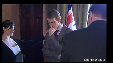 UK prime minster blackmailed into fucking big-tit slut Emma Ass