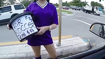 Amateur teenager cumshot