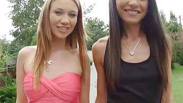 Lindsey Olsen and Nataly Gold in hot creampie threesome scene All internal