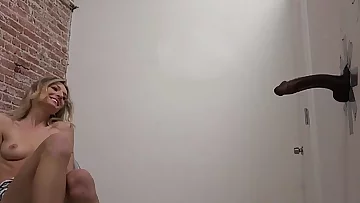 Natasha Starr Sucks Ebony Dicks - Glory Hole