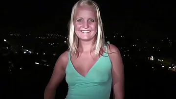 Young cute teen chick PUBLIC gang bang orgy with strangers