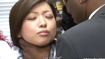 Black dudes finger fuck and toy fuck the bitch