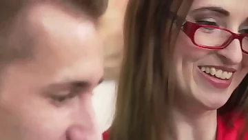 Spex granny jizz mouthed