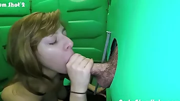 Amazing cock deepthroating redhead