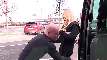 k&period; spanish blonde spread her gams anyway for horny stranger