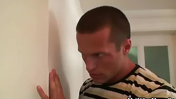 Grannie leaps on son in law's cock