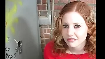 Redhead Cherry Poppens Plays With BBC - Gloryhole