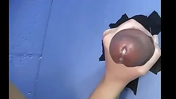 Francesca Receives Facial Cumshot From A Gloryhole Big black cock