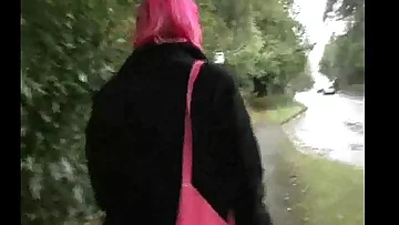 Pregnant Redhead In Public