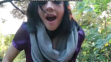 Fisting from a horny brunette