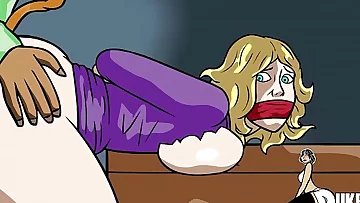 blonde Secretary fucked by gigantic beefstick Arab boss