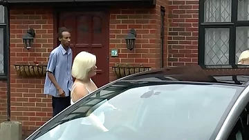 Gran in interracial 3way