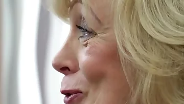 Euro grandma getting filled with jizz