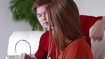 Heeled teenager creampied