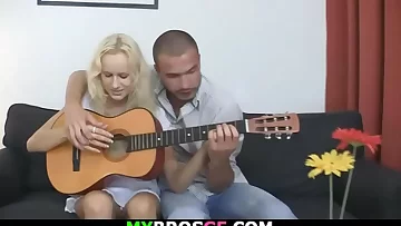 Cheating blonde girl caught fucking