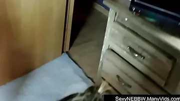 Sexy BBW Spanked&comma; Handcuffed and Facialized - PREVIEW