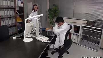 Chinese doctor&comma; Koi Miyamura gargles dick&comma; uncensored