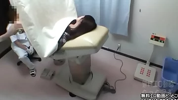 Obscenity gynecologist's over-examination record &num; File03-C ~ 21-year-old beautiful breast female college student 3 internal examination table ~