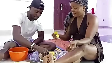 I fed him well with enough food so he can fuck me hard