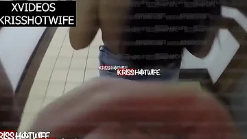 Kriss Hotwife Safada Showing Off and Showing Her Breasts in the Hotel Elevator