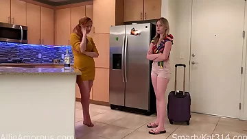 Red head Daughter FUCKS HER STEPMOM! FULL LENGTH!! Redhead MILF Allie Amorous learns a lesson from her Blonde College Daughter @SmartyKat314