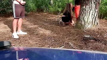 Real Inexperienced WIFE getting a FACIAL of a STRANGER in a PUBLIC RISKY PLACE &lpar; Cheating BOY WATCHING&rpar;