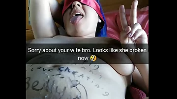 Cheating hotwife become a dirty pregnant cumslut after that slut instructing - Cuckold Captions - Milky Mari