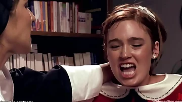 Lesbian nun anal fucks two coeds