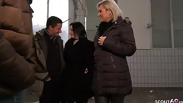 German MILF Tatjana Young and Teen Elisa18 chat to Swinger Foursome