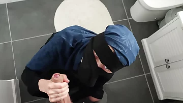 Arab mansion maid begs to fuck her in the ass