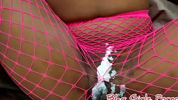 Behind The Gig Of Fucking Ebony Arabian Milf On Camera With Huge Creampie &lpar;Full vid on Xred