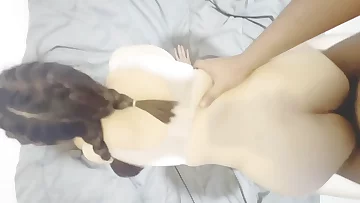 Girl with glasses is horny