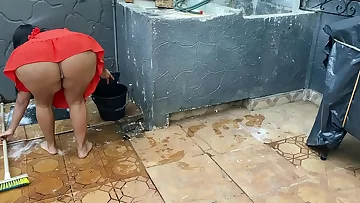 This maid came to clean my house and made me highly horny with her hot ass&comma; she is highly naughty