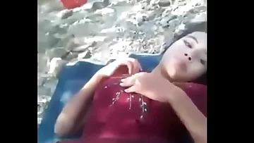 Desi teenage outdoor on