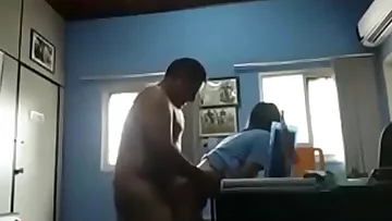 Desi youthful damsel pummel by her manager