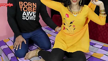 Friend's mom Chodi when she asked to apply oil&period; In clear Hindi voice&period;