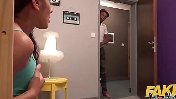 Faux Hostel Indian backpacker has bi-racial gang orgy