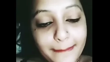 Super-steamy bengali sista in law pressing her impressive tits part-1