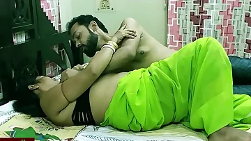 Indian gorgeous cougar bhabhi surprised&period;&period;&excl;&excl; Hubby send his manager to bang her&excl;&excl; Halloween fuck-fest
