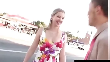 Blondie Adult movie star Sunny Lane Picks Up & Plows Japanese Cock&excl;