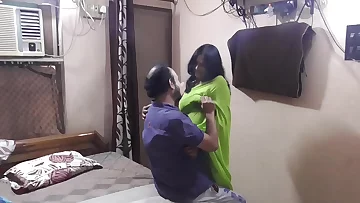 Indian devor bhabhi covert bang-out romance going viral with hindi audio&excl;&excl;