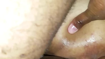 Just drilled some random ebony dude