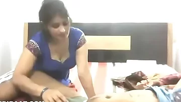 Scorching desi maid deep-throating lollipop and pound