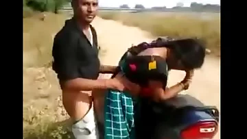 Desi Bhabhi Providing Bj & Pounded Rear end on Bike