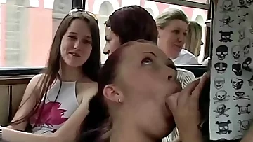 Public hump in front of people