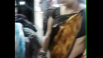 lush neighbour aunty ultra low thigh saree sumptuous